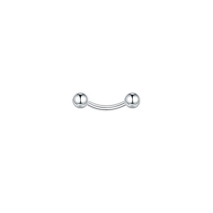 1/5PCS Steel Curved Barbell Banana Large Size 16G-00G Eyebrow Cartilage Tragus Piercing Earring Lip Stud Tongue Jewelry for Men