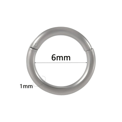 1PC Surgical Steel Septum Clicker Segment Hinged Ring Nose Eyebrow Lip Hoop Ear Cartilage Tragus Helix Ear Lobe Piercing Jewelry