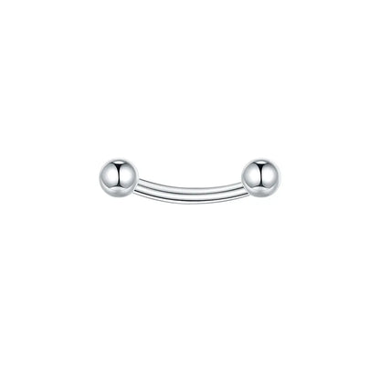 1/5PCS Steel Curved Barbell Banana Large Size 16G-00G Eyebrow Cartilage Tragus Piercing Earring Lip Stud Tongue Jewelry for Men