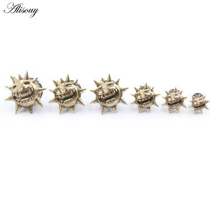 Alisouy 2PCS Sun Moon Stainless Steel Ear Tunnels - Versatile, Comfortable Body Piercing Jewelry