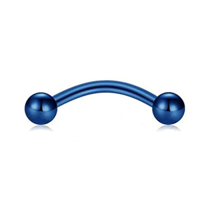 Implant Titanium Curved Barbells Eyebrow Rings Piercing Curved Bar Banana Rook Ear Cartilage Helix Tragus Body Piercing Jewelry