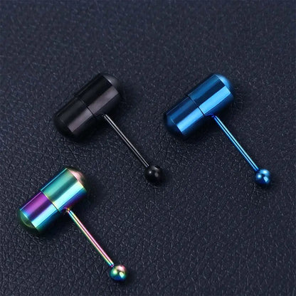 Vibrating Barbell Tongue Piercings Women Vibration Tongue Stud Piercing Jewelry Body Jewelry Vibrating Tongue Nail Tongue Ring