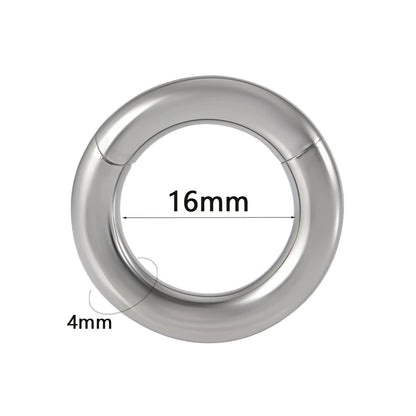 Versatile Surgical Steel Septum Clicker for All Occasions - Hinged Segment Ring