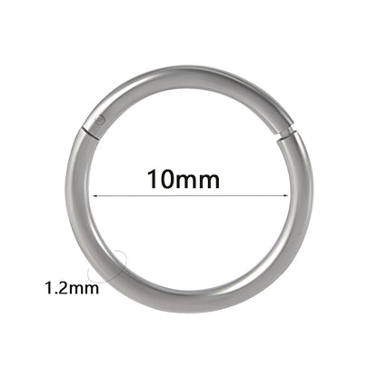 1PC Surgical Steel Septum Clicker Segment Hinged Ring Nose Eyebrow Lip Hoop Ear Cartilage Tragus Helix Ear Lobe Piercing Jewelry