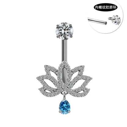Trendy Stainless Steel Belly Button Ring for Versatile Styles
