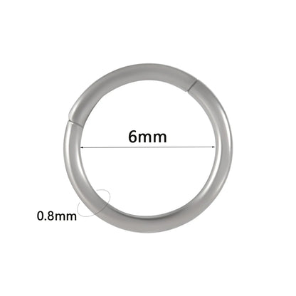 1PC Surgical Steel Septum Clicker Segment Hinged Ring Nose Eyebrow Lip Hoop Ear Cartilage Tragus Helix Ear Lobe Piercing Jewelry