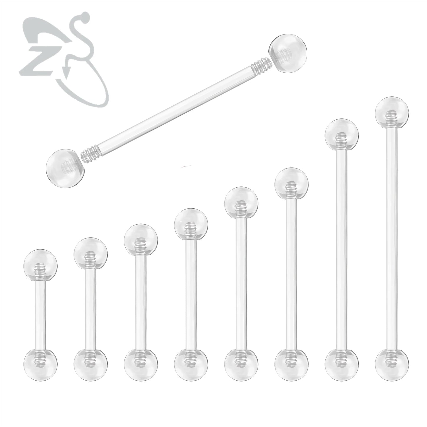 Unisex Transparent Acrylic Stud Earring for Everyday and Special Occasions