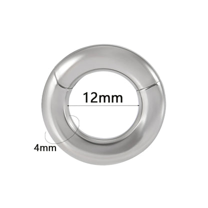 Versatile Surgical Steel Septum Clicker for All Occasions - Hinged Segment Ring