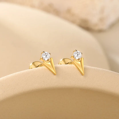 1PC Titanium Ear Cartilage Piercings Flat Back Stud Earring Internal Thread Butterfly Cross CZ Helix Tragus Piercing Jewelry 16G