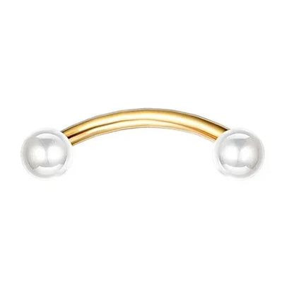 1PC Surgical Steel Piercing Jewelry Curved Barbell Eyebrow Ring Helix Tragus Lip Piercing Daith Rook Earrings for Women