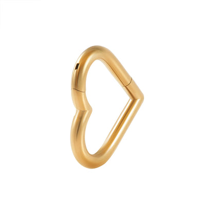 Versatile Stainless Steel Heart-Shaped Piercing for All Occasions