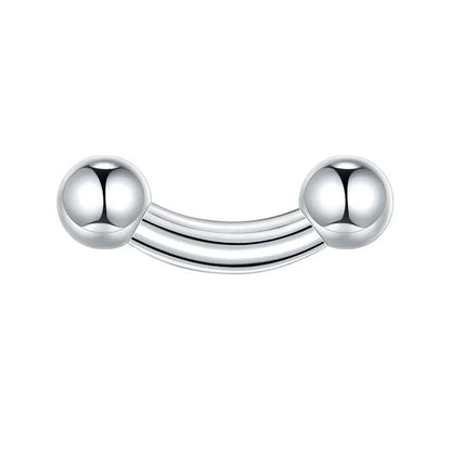 1/5PCS Steel Curved Barbell Banana Large Size 16G-00G Eyebrow Cartilage Tragus Piercing Earring Lip Stud Tongue Jewelry for Men