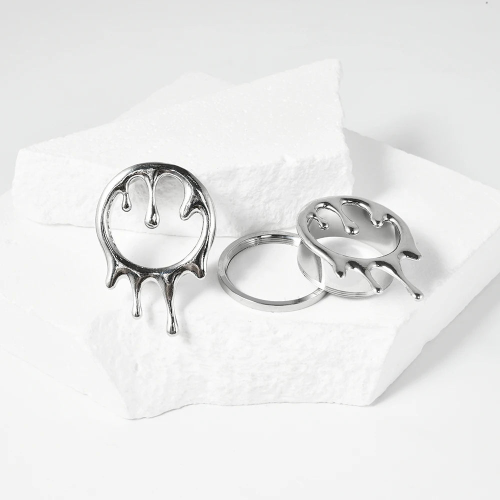 Dreamlee Heart Zircon Ear Tunnel Plug - Stainless Steel Body Piercing Jewelry for Versatile Style