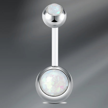 1Pcs Navel Barbell Body Jewelry CZ Belly Button Rings, UV Belly Navel Rings Navel Piercings Jewelry  Belly Barbell Piercing