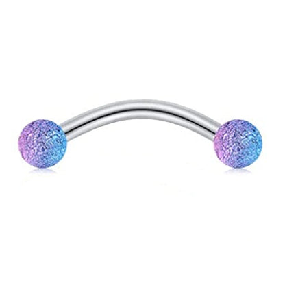 WKOUD Curved Barbell Stainless Steel Snake Eyes Eyebrow Ear Navel Lip Tongue Rings Nipplerings Nipple Ring Body Piercing Jewelry