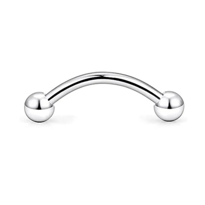 Implant Titanium Curved Barbells Eyebrow Rings Piercing Curved Bar Banana Rook Ear Cartilage Helix Tragus Body Piercing Jewelry