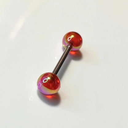 Tongue Nail Fashion Acrylic Tongue Ring Piercing Ear Nipple Rings Wear Lip Retro Stud Earring Puncture Jewelry