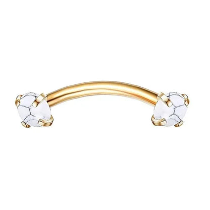 1PC Surgical Steel Piercing Jewelry Curved Barbell Eyebrow Ring Helix Tragus Lip Piercing Daith Rook Earrings for Women