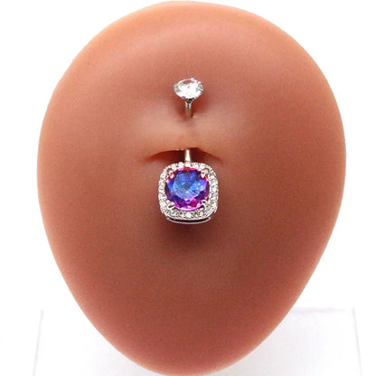 Trendy Stainless Steel Belly Button Ring for Versatile Styles