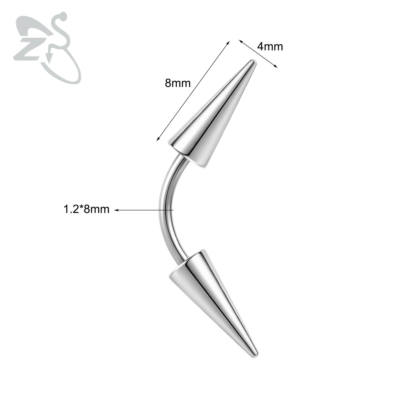 Versatile Stainless Steel Eyebrow Piercing Ring for All Occasions