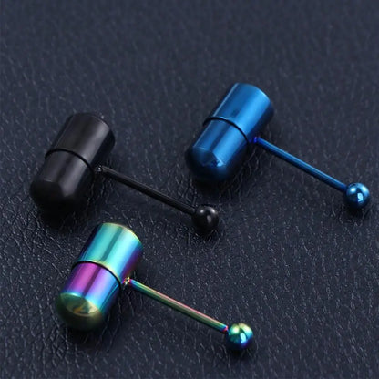 Vibrating Barbell Tongue Piercings Women Vibration Tongue Stud Piercing Jewelry Body Jewelry Vibrating Tongue Nail Tongue Ring