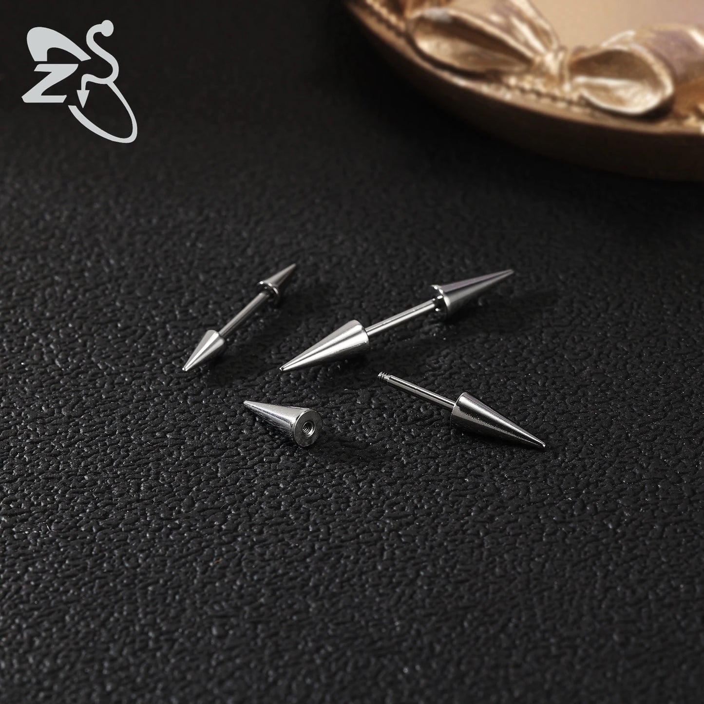Versatile Black Stainless Steel Long Spike Eyebrow Ring for Any Occasion
