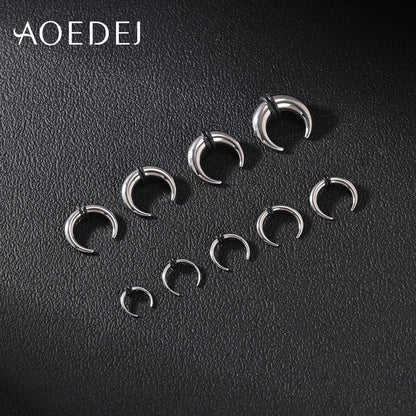 Versatile Stainless Steel Horseshoe Nose Ring by AOEDEJ - Comfortable & Stylish Body Jewelry