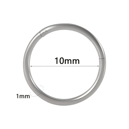 1PC Surgical Steel Septum Clicker Segment Hinged Ring Nose Eyebrow Lip Hoop Ear Cartilage Tragus Helix Ear Lobe Piercing Jewelry