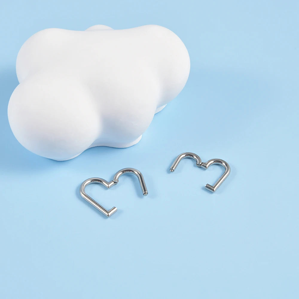 Versatile Stainless Steel Heart-Shaped Piercing for All Occasions