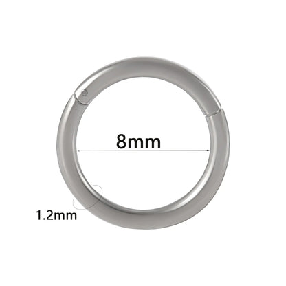 1PC Surgical Steel Septum Clicker Segment Hinged Ring Nose Eyebrow Lip Hoop Ear Cartilage Tragus Helix Ear Lobe Piercing Jewelry