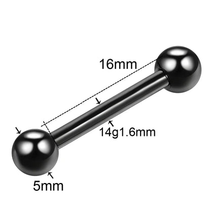 1PC Stainless Steel Heart Shaped Tongue Ring Barbell Tongue Piercing Cute Bar Ear Tragus Studs Labret Piercing Body Jewelry