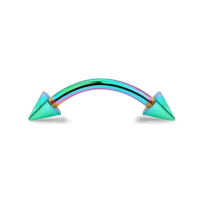 Implant Titanium Curved Barbells Eyebrow Rings Piercing Curved Bar Banana Rook Ear Cartilage Helix Tragus Body Piercing Jewelry