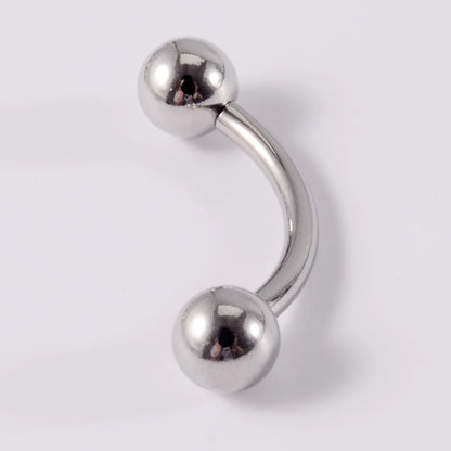 1PC Stainless Steel Straight Barbell Rings Curved Banana Penis Tragus Ear Piercing Male Genital Nipple Bar Fashion Body Piercing