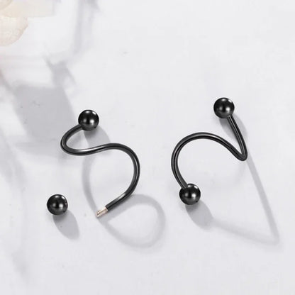 Versatile Stainless Steel Horseshoe Ring - Septum, Lip, Tragus Piercing