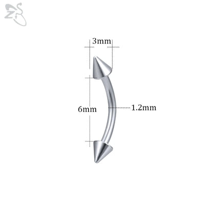 Versatile Stainless Steel Eyebrow Piercing Ring for All Occasions