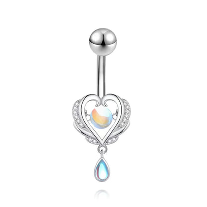 Elegant Stainless Steel Crystal Bat Faux Nose Ring - Non-Piercing Clip on Hoop