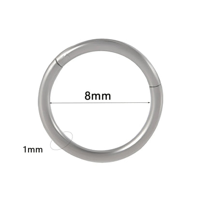 1PC Surgical Steel Septum Clicker Segment Hinged Ring Nose Eyebrow Lip Hoop Ear Cartilage Tragus Helix Ear Lobe Piercing Jewelry