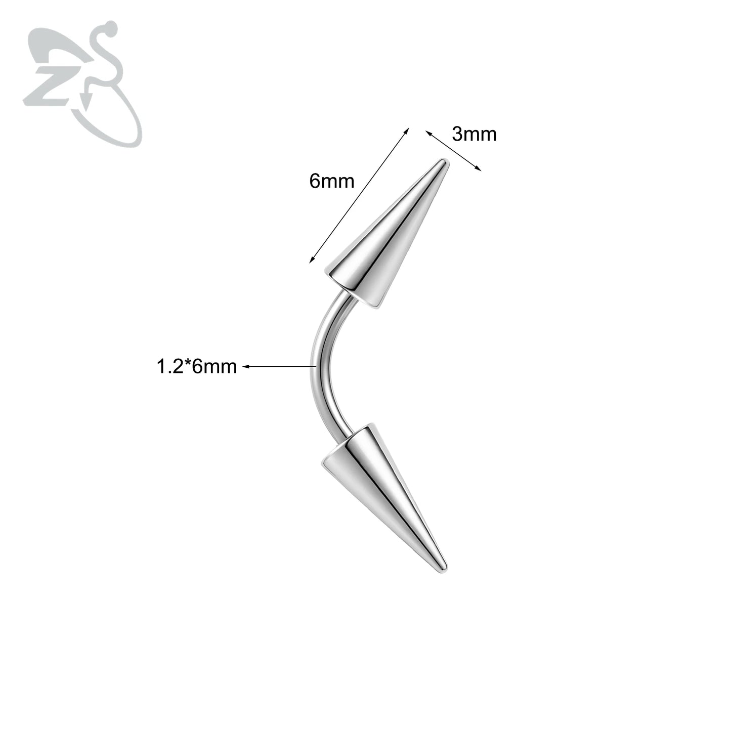 Versatile Stainless Steel Eyebrow Piercing Ring for All Occasions